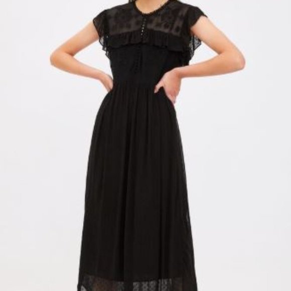 dotted mesh dress zara